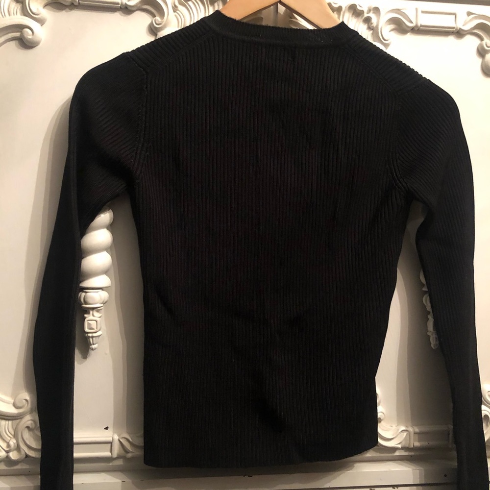 Dex X Black Ribbed Sweater - Picture 4 of 4